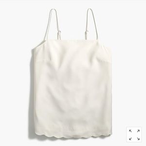 J. Crew Scalloped-hem Cami